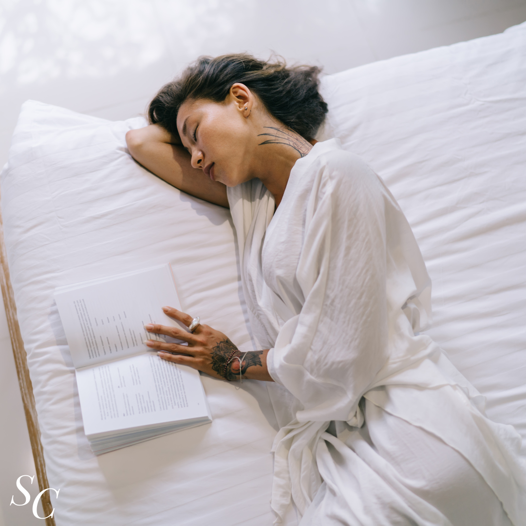 Relaxing bedtime stories podcast cover with topics like history, philosophy and travel